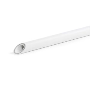 Труба полипропиленовая Fusitek Faser SDR 6 - PPR/PPR+GF/PPR для холодной воды, горячей воды и отопления армированная Белый