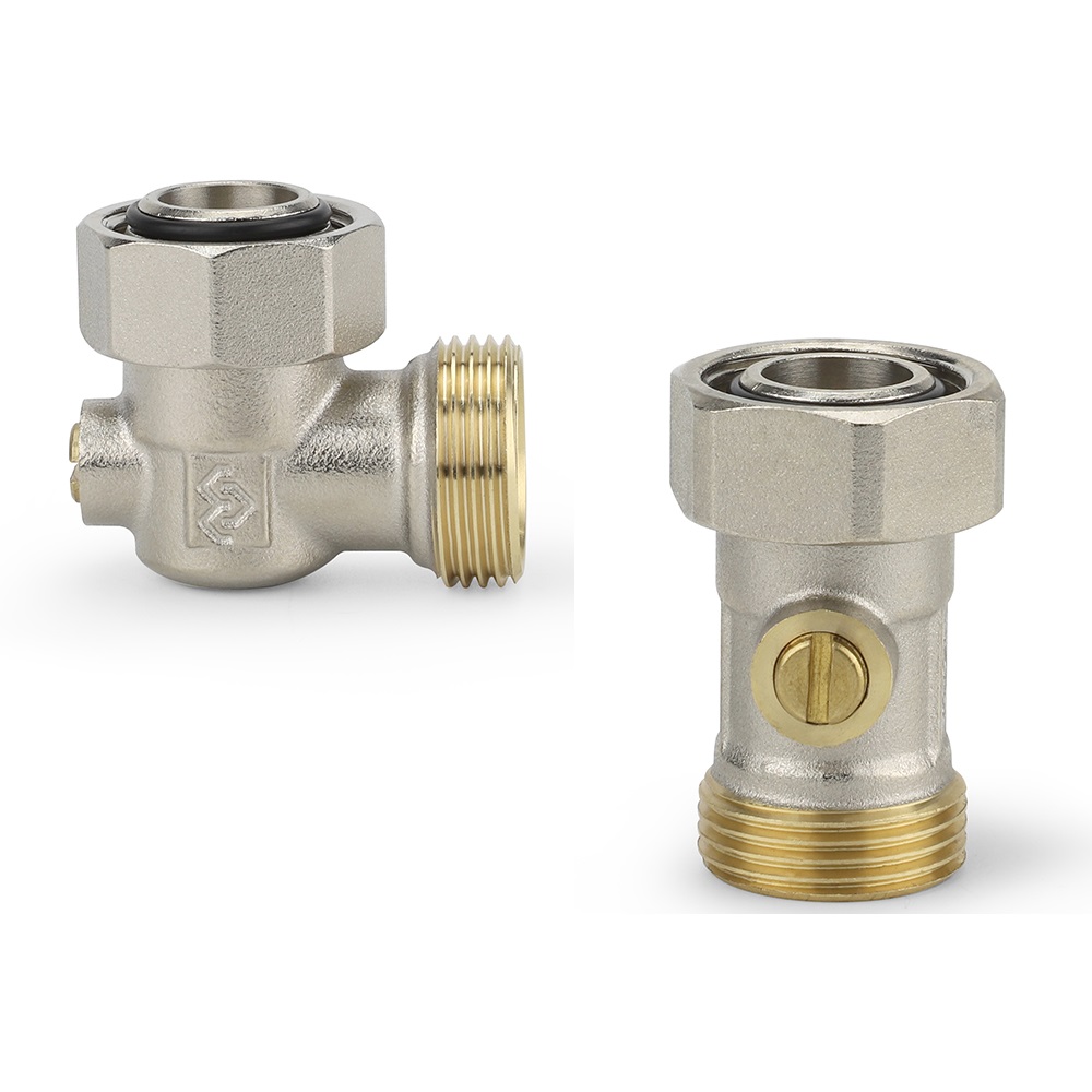 Узел нижнего подключения, угловой, одинарный, для двухтрубных систем Varmega VM142